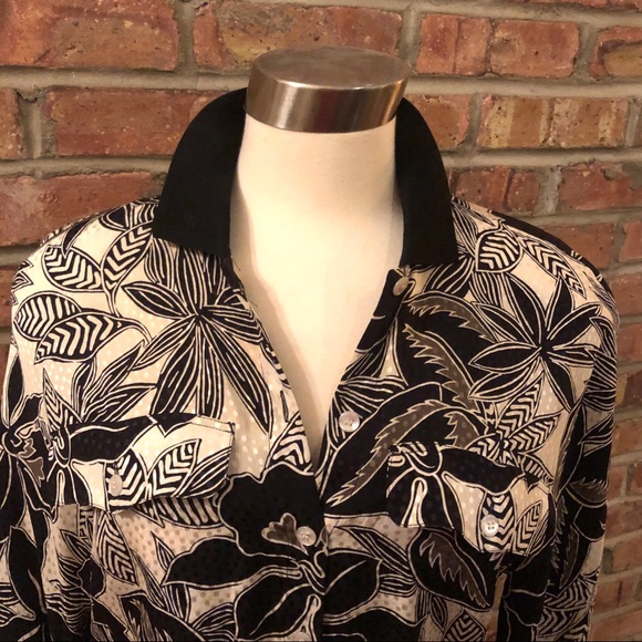 Vintage 80’s Escada by Margaretha Ley silk blouse - Picture 2 of 6